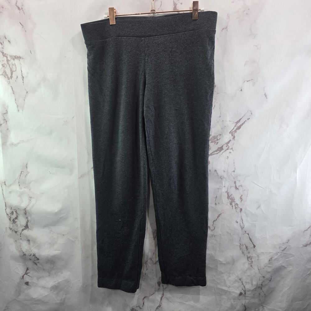 J Jill Leggings Womens Small P Gray Pull On Pants High Rise Pima Slim Leg